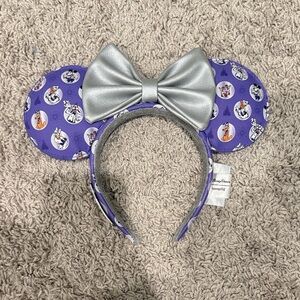 Loungefly Purple Ears with Silver Bow